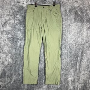 Western Rise Pants Mens 32x28 Green Evolution Travel Outdoors Hiking Commute